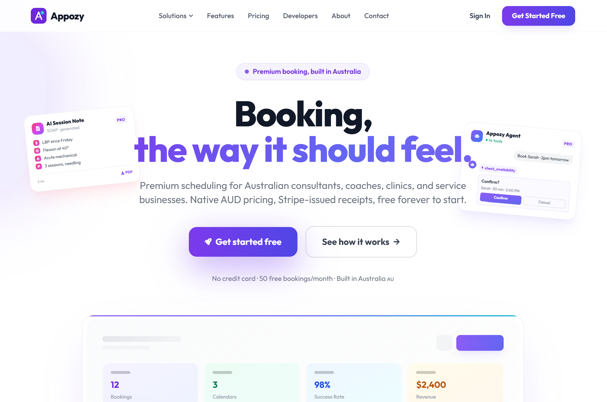 Appozy booking software dashboard by Hoffstee — stop chasing schedules, start booking smarter