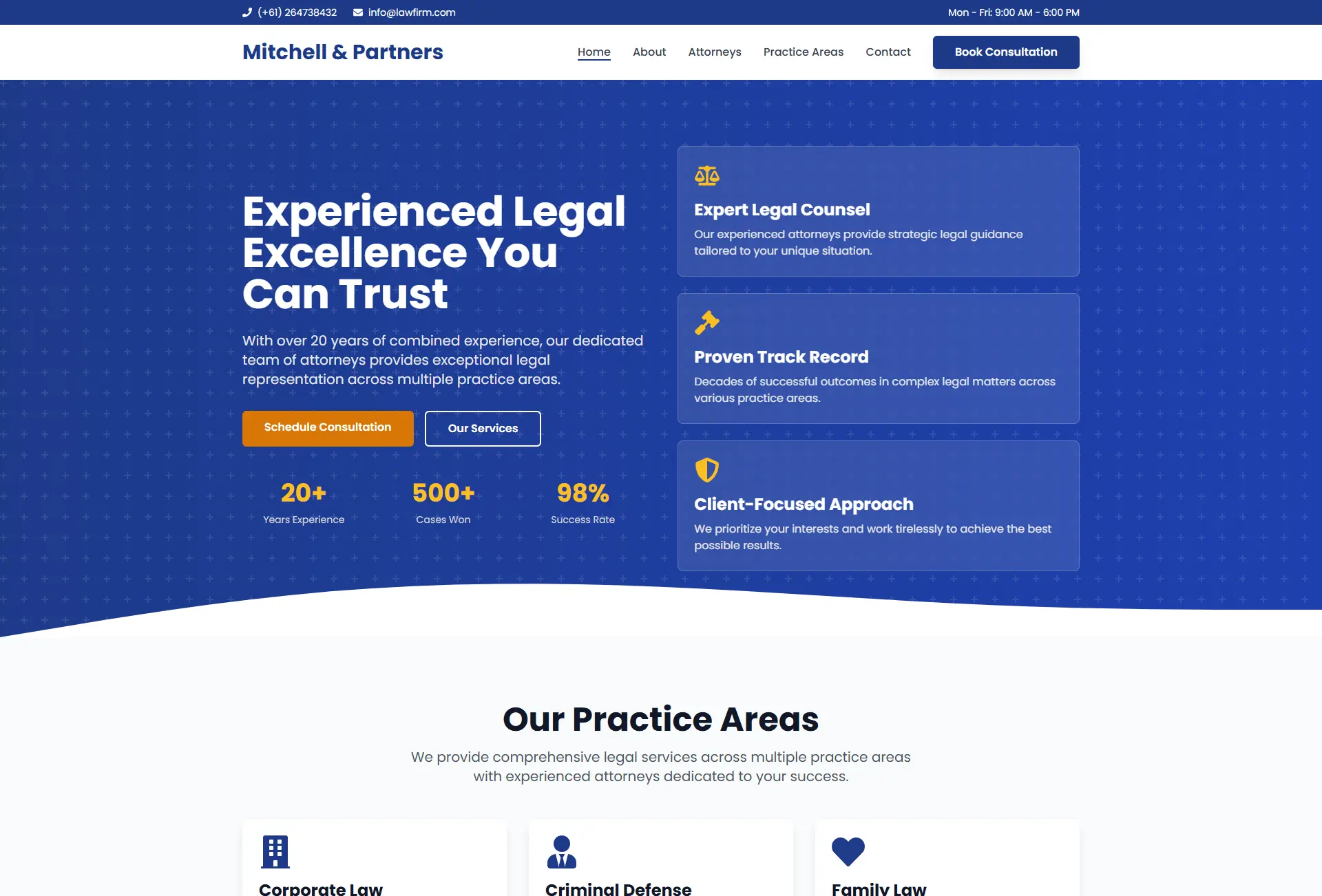 Law firm website design